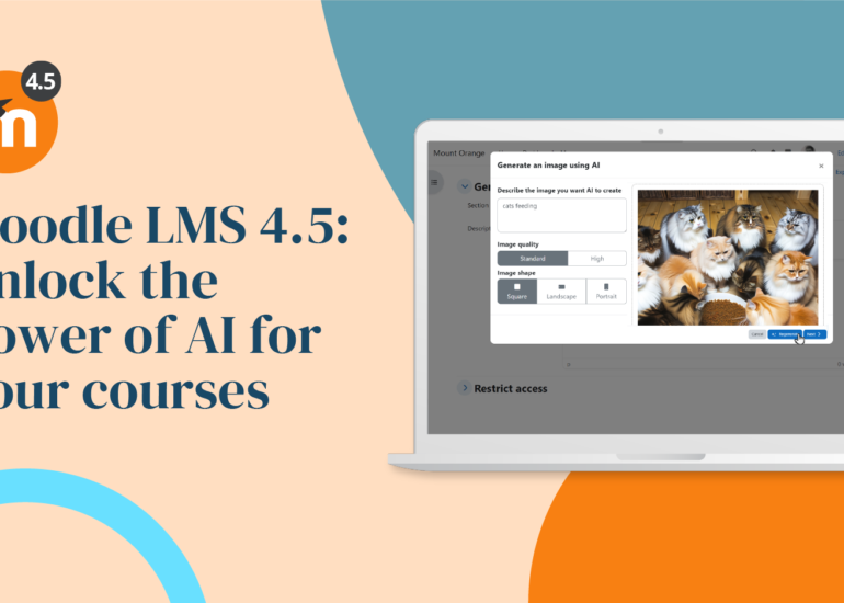 Descubre cómo Moodle 4.5 potencia la educación online con inteligencia artificial, mejorando la experiencia de usuarios y administradores.