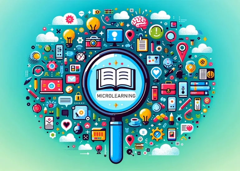 Explora cómo el microlearning optimiza el eLearning mediante módulos breves y eficientes en ambientes virtuales.